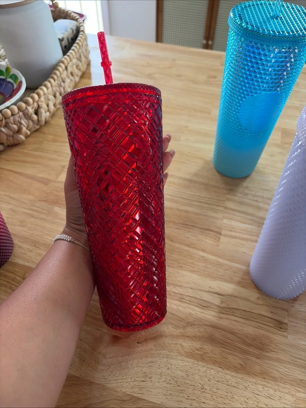 Starbucks Studded Tumbler Set in Pink, Red, Blue, Teal, Purple, Clear